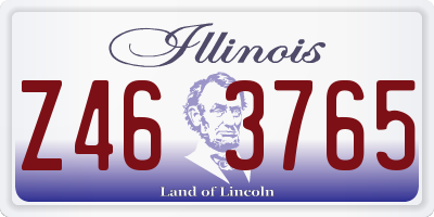 IL license plate Z463765