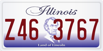 IL license plate Z463767