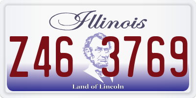 IL license plate Z463769