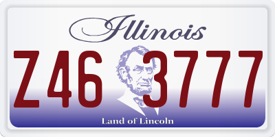 IL license plate Z463777