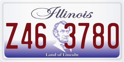 IL license plate Z463780