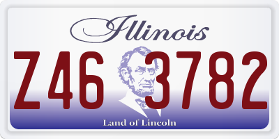 IL license plate Z463782