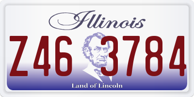 IL license plate Z463784