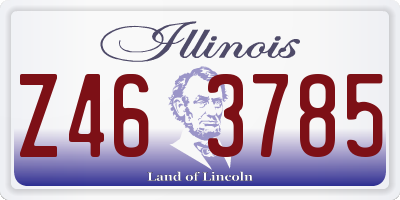 IL license plate Z463785