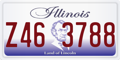 IL license plate Z463788
