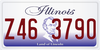 IL license plate Z463790