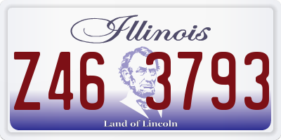 IL license plate Z463793