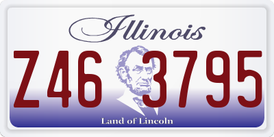 IL license plate Z463795
