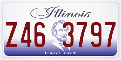 IL license plate Z463797