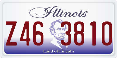 IL license plate Z463810