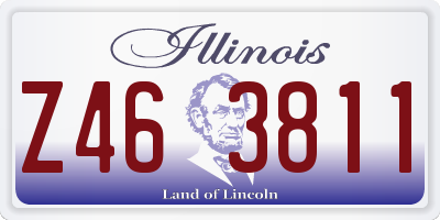 IL license plate Z463811