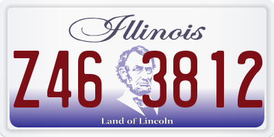 IL license plate Z463812