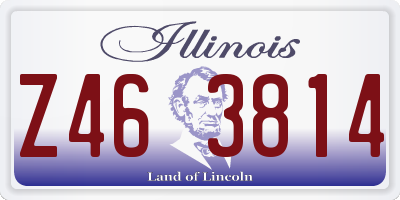 IL license plate Z463814