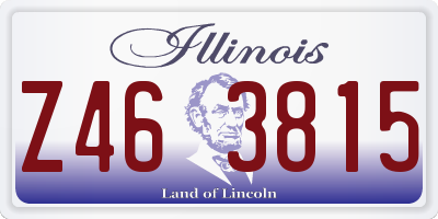 IL license plate Z463815