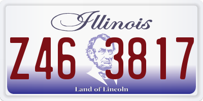 IL license plate Z463817