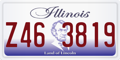 IL license plate Z463819