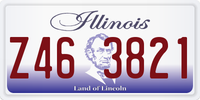 IL license plate Z463821