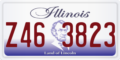 IL license plate Z463823