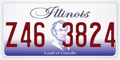 IL license plate Z463824