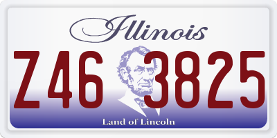 IL license plate Z463825