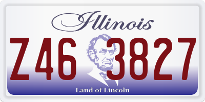 IL license plate Z463827