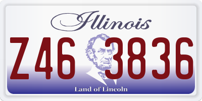IL license plate Z463836