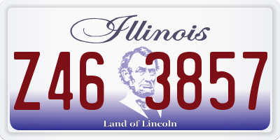 IL license plate Z463857