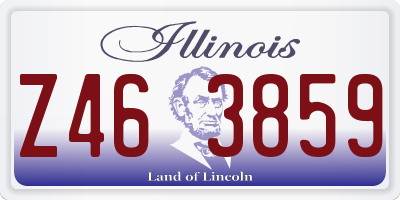 IL license plate Z463859
