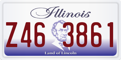 IL license plate Z463861