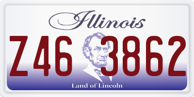 IL license plate Z463862