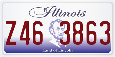 IL license plate Z463863
