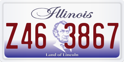 IL license plate Z463867