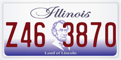 IL license plate Z463870