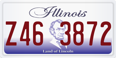 IL license plate Z463872