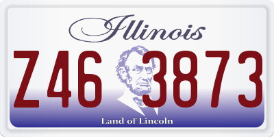 IL license plate Z463873