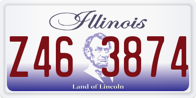 IL license plate Z463874