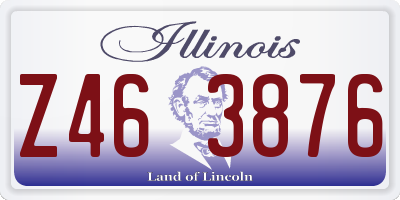 IL license plate Z463876