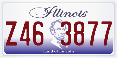 IL license plate Z463877