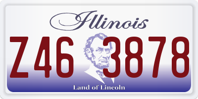 IL license plate Z463878