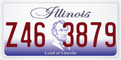 IL license plate Z463879