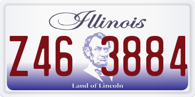 IL license plate Z463884
