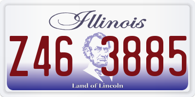 IL license plate Z463885