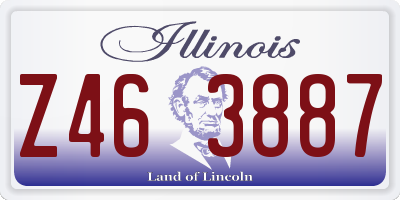 IL license plate Z463887