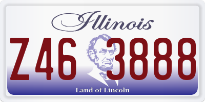 IL license plate Z463888