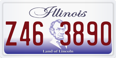 IL license plate Z463890