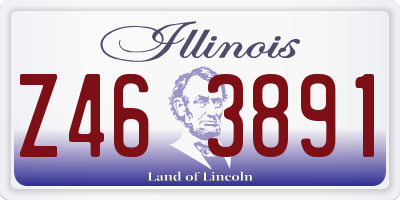 IL license plate Z463891