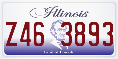 IL license plate Z463893