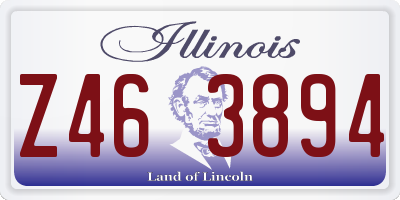 IL license plate Z463894