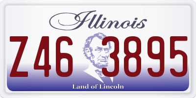 IL license plate Z463895