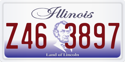 IL license plate Z463897